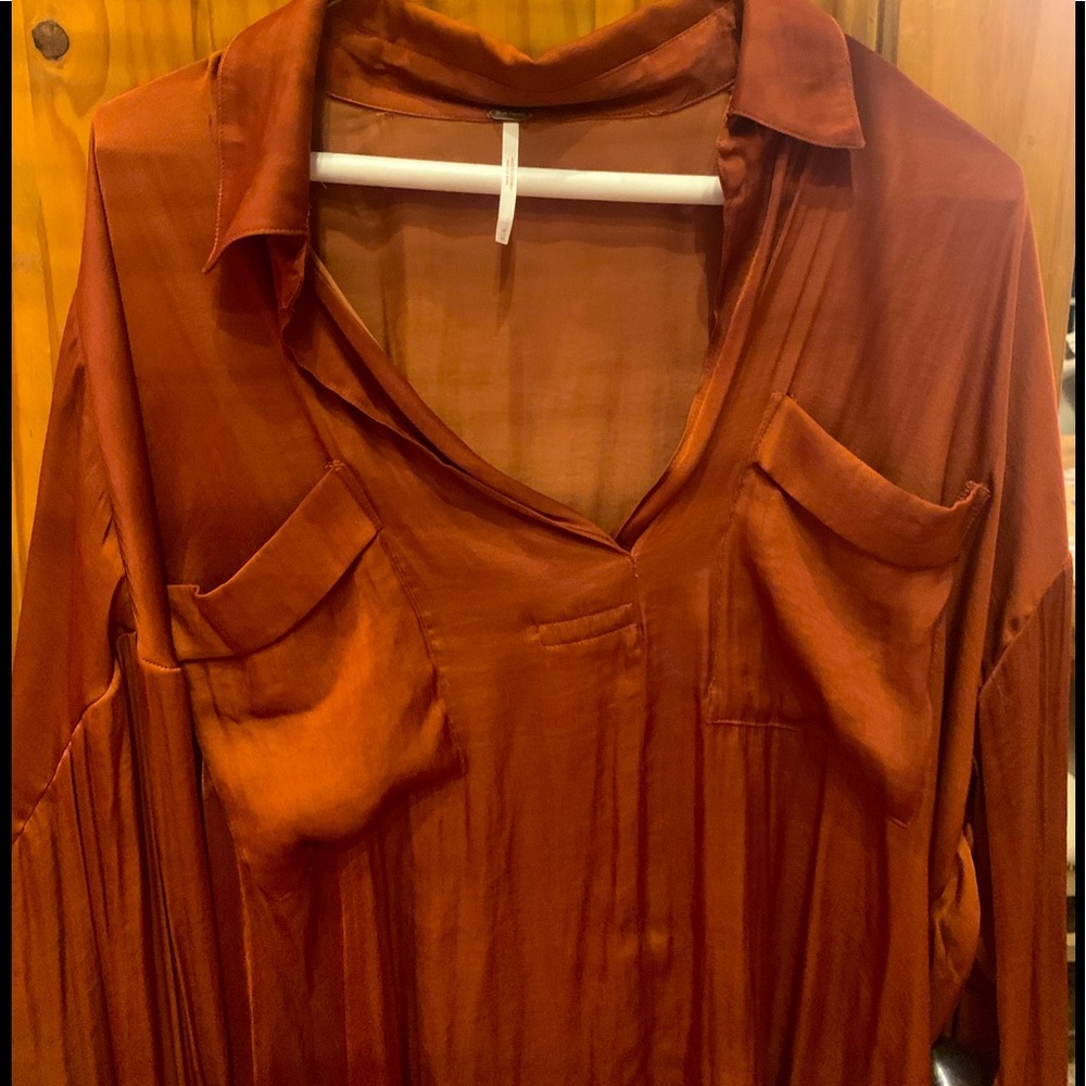 Free People silk blouse